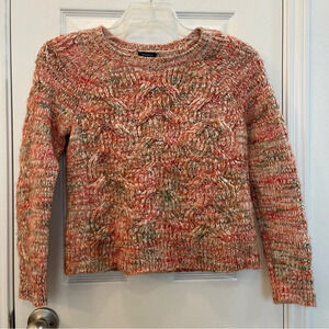 Talbots Pointelle Knit‎ Long Sleeve Crewneck Pullover Sweater Medium Wool Blend